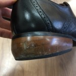 紳士靴のヒール修理